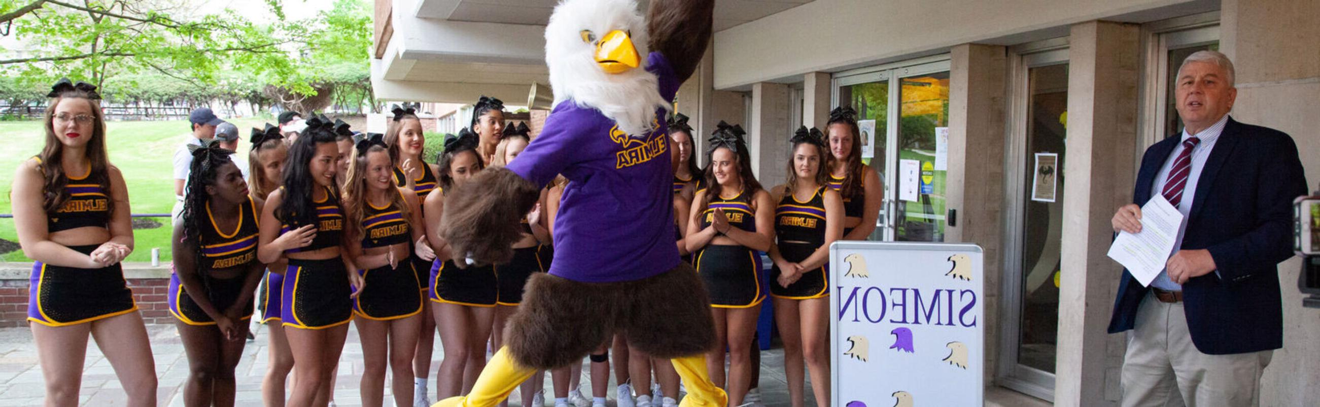 Elmira College Mascot, Simeon